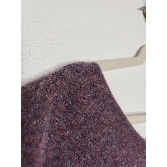 Vintage Mohair Blend Cutoff Sweater Oversized Shirt 80s 90s Medium Shirt - Picture 4 of 6